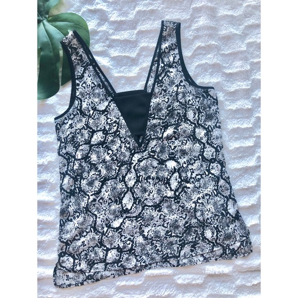 Express Tops - Express Snakeskin Print Blouse